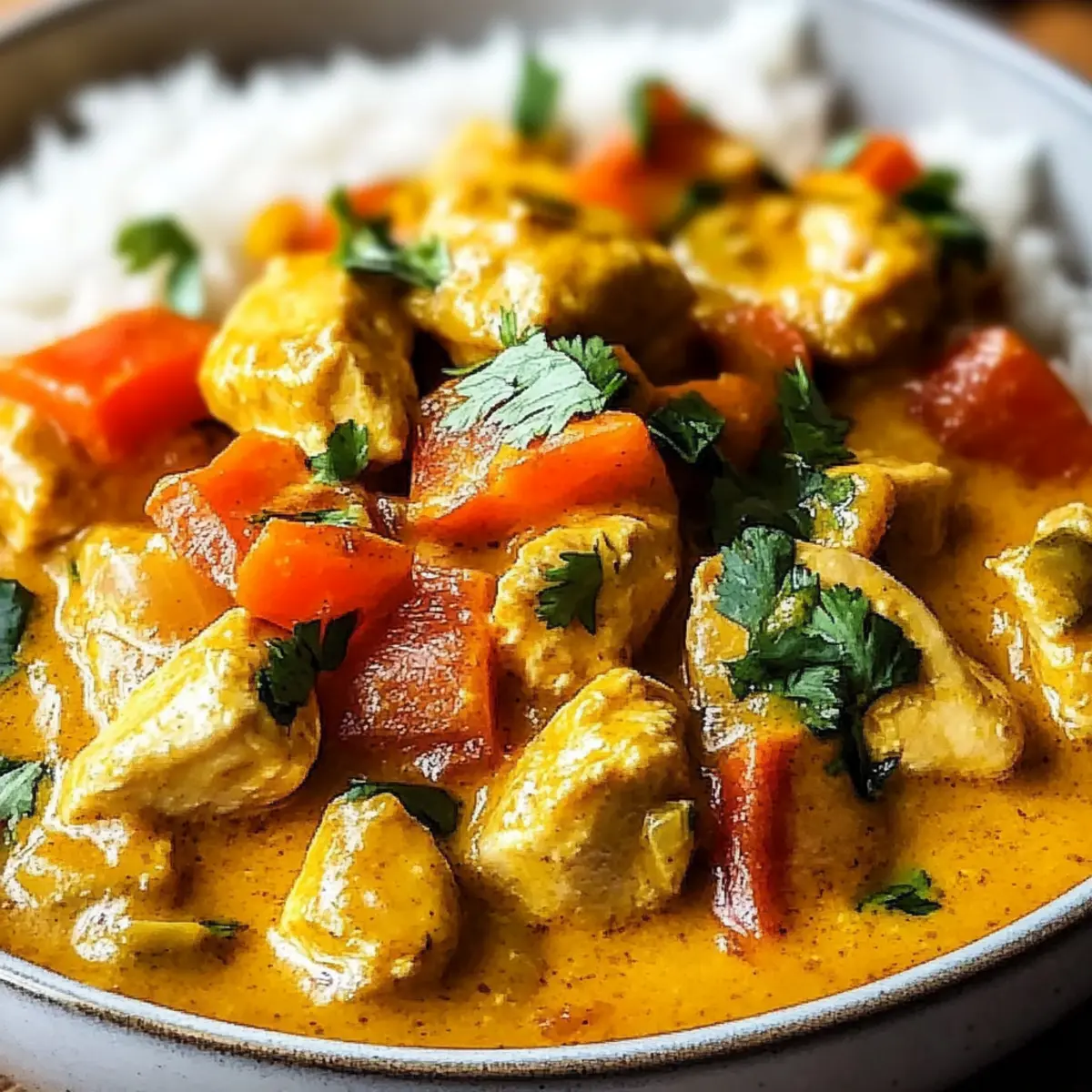 Crockpot Coconut Curry Chicken
