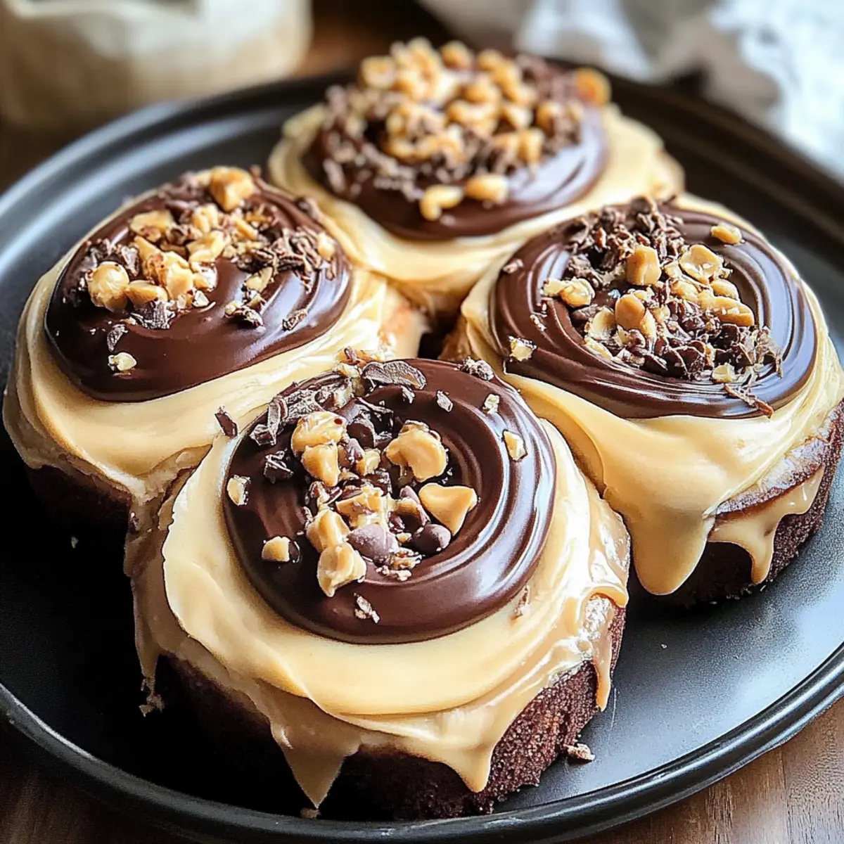 Chocolate Peanut Butter Sweet Rolls
