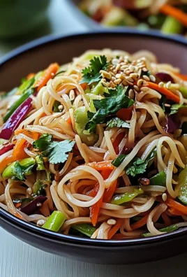 Asian Noodle Salad with Ginger-Lime Dressing