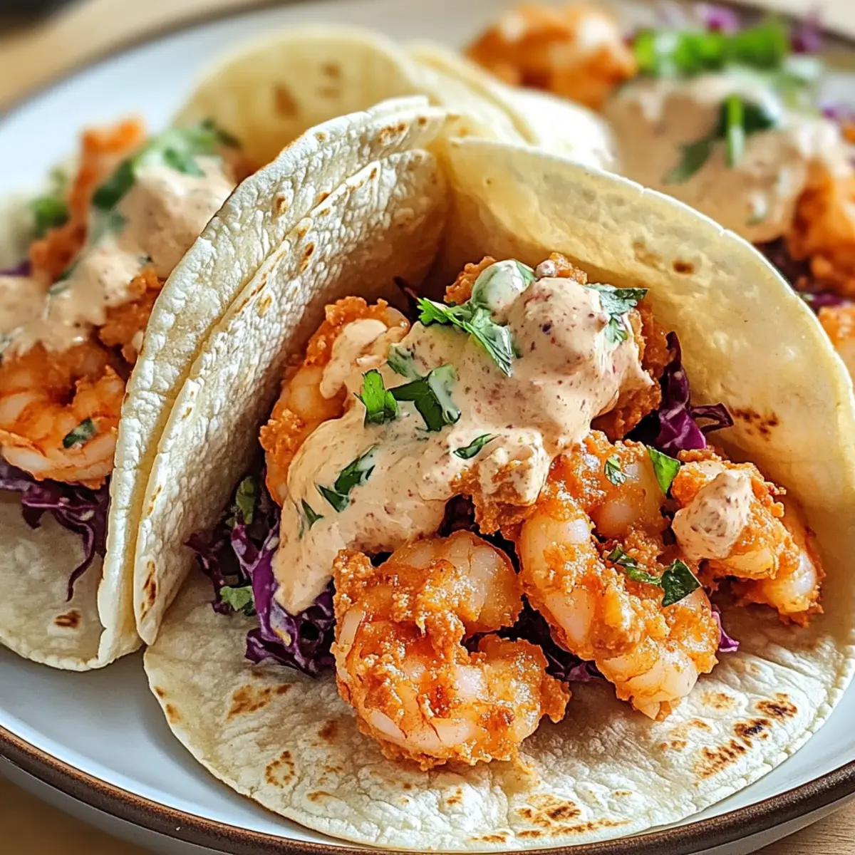 Air Fryer Bang Bang Shrimp Tacos