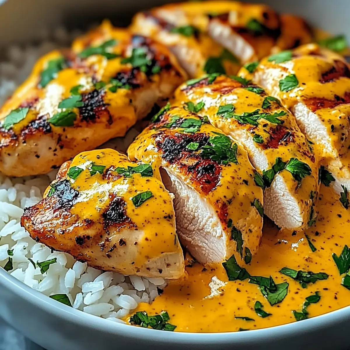 Creamy Peri-Peri Chicken with Rice