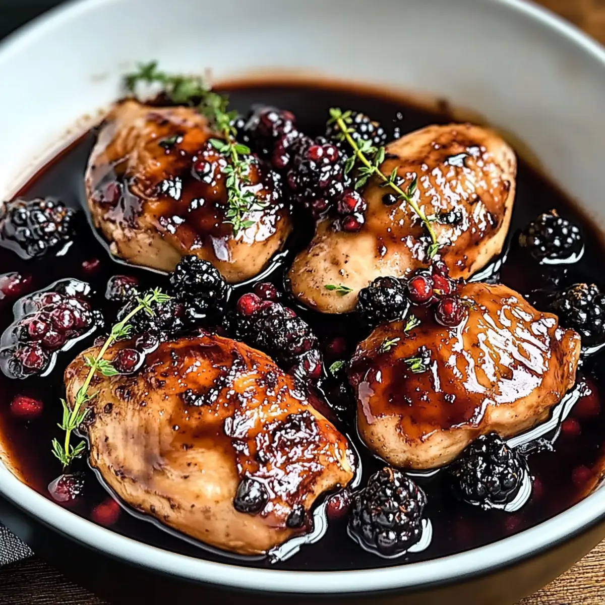 Bourbon Blackberry Chicken