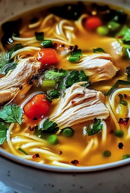Ginger Garlic Chicken Noodle Soup