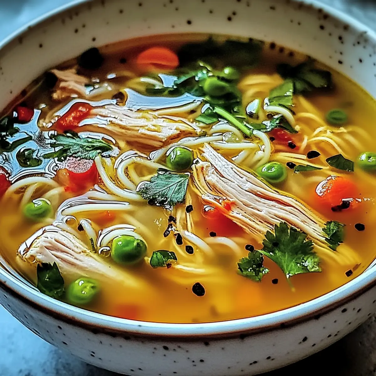 Ginger Garlic Chicken Noodle Soup