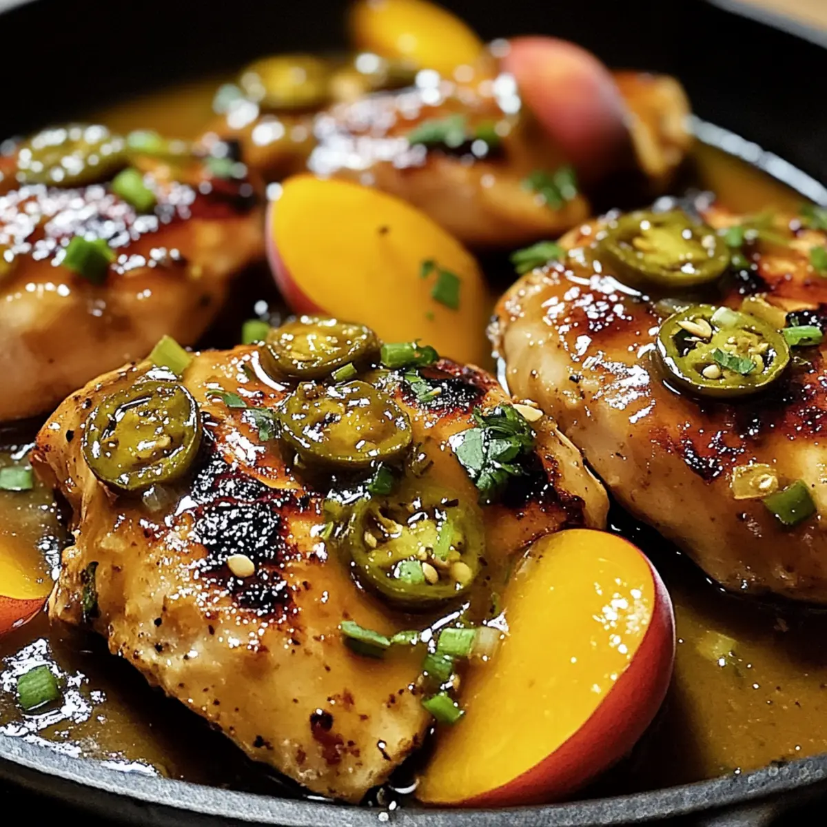 Jalapeño Peach Glazed Chicken
