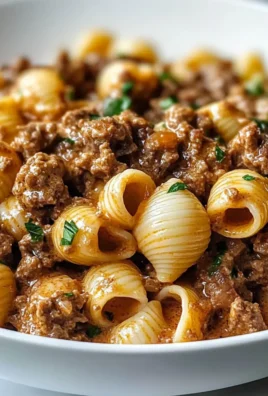Creamy Beef and Shells
