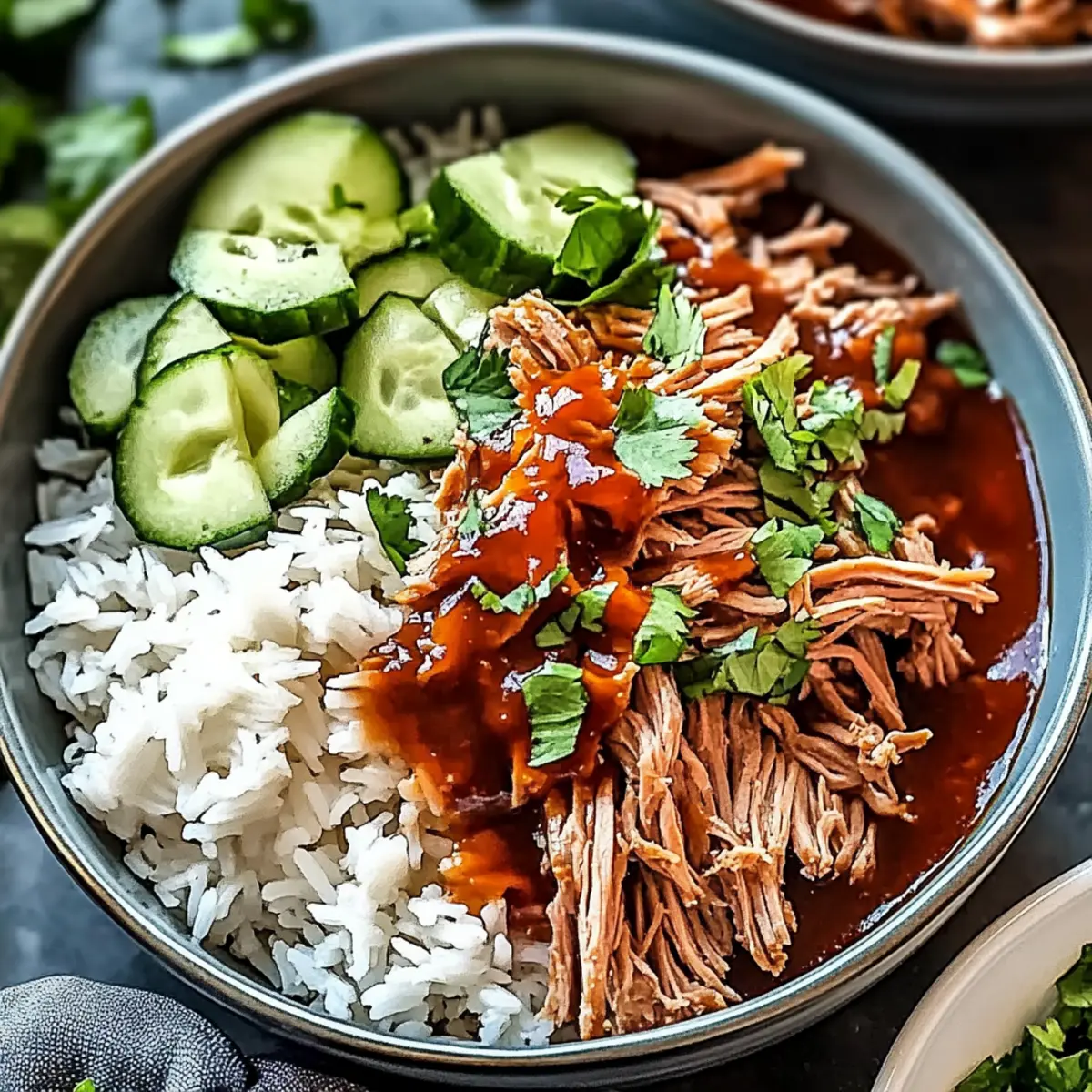 Slow Cooker Pulled Beef Bowls