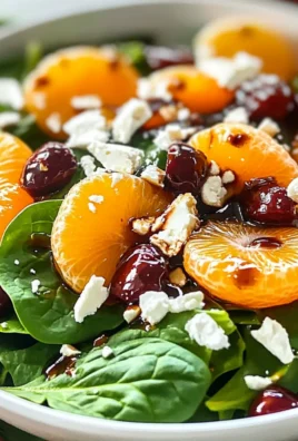 Spinach Mandarin Salad with Honey Balsamic Dressing