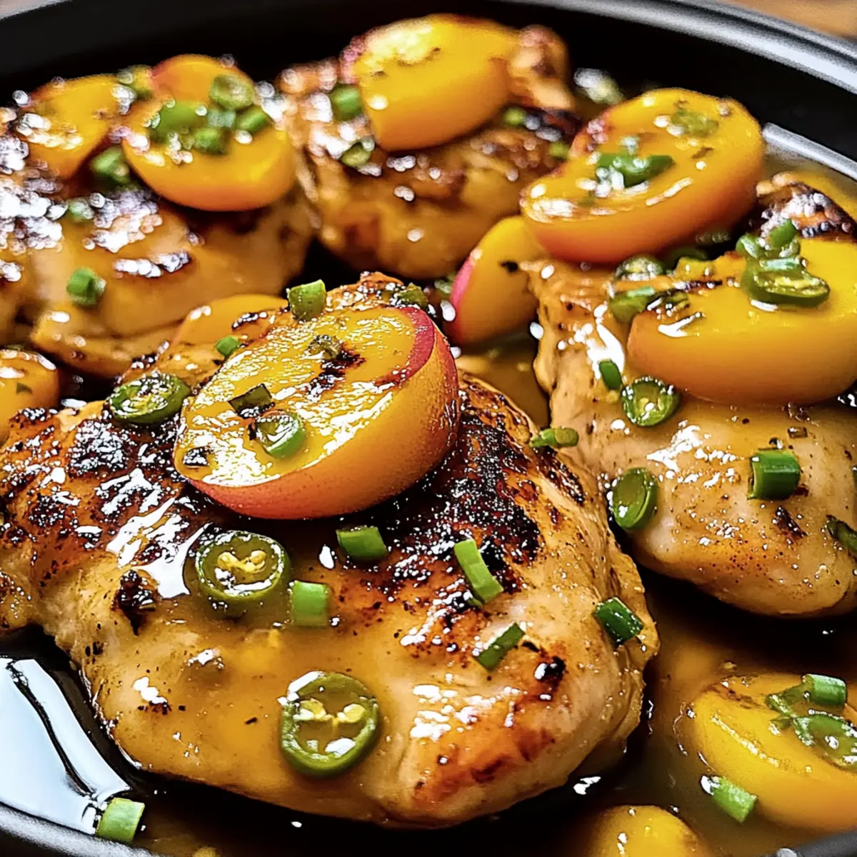 Jalapeño Peach Glazed Chicken