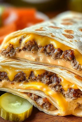 Easy Air Fryer Cheeseburger Wraps