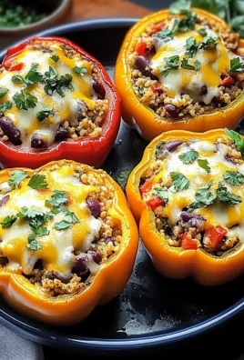 Vegetarian Stuffed Peppers - Mexican-Style