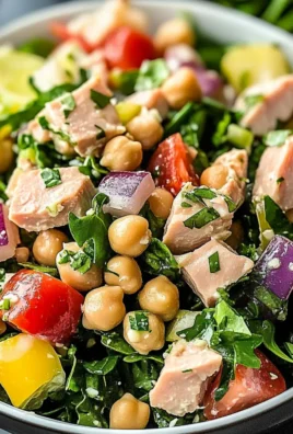 Healthy Tuna Garbanzo Bean Salad