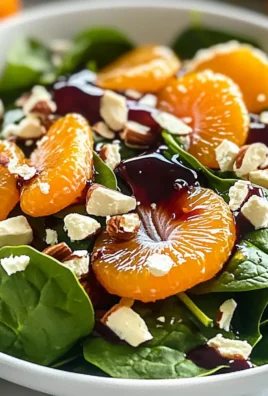 Spinach Mandarin Salad with Honey Balsamic Dressing