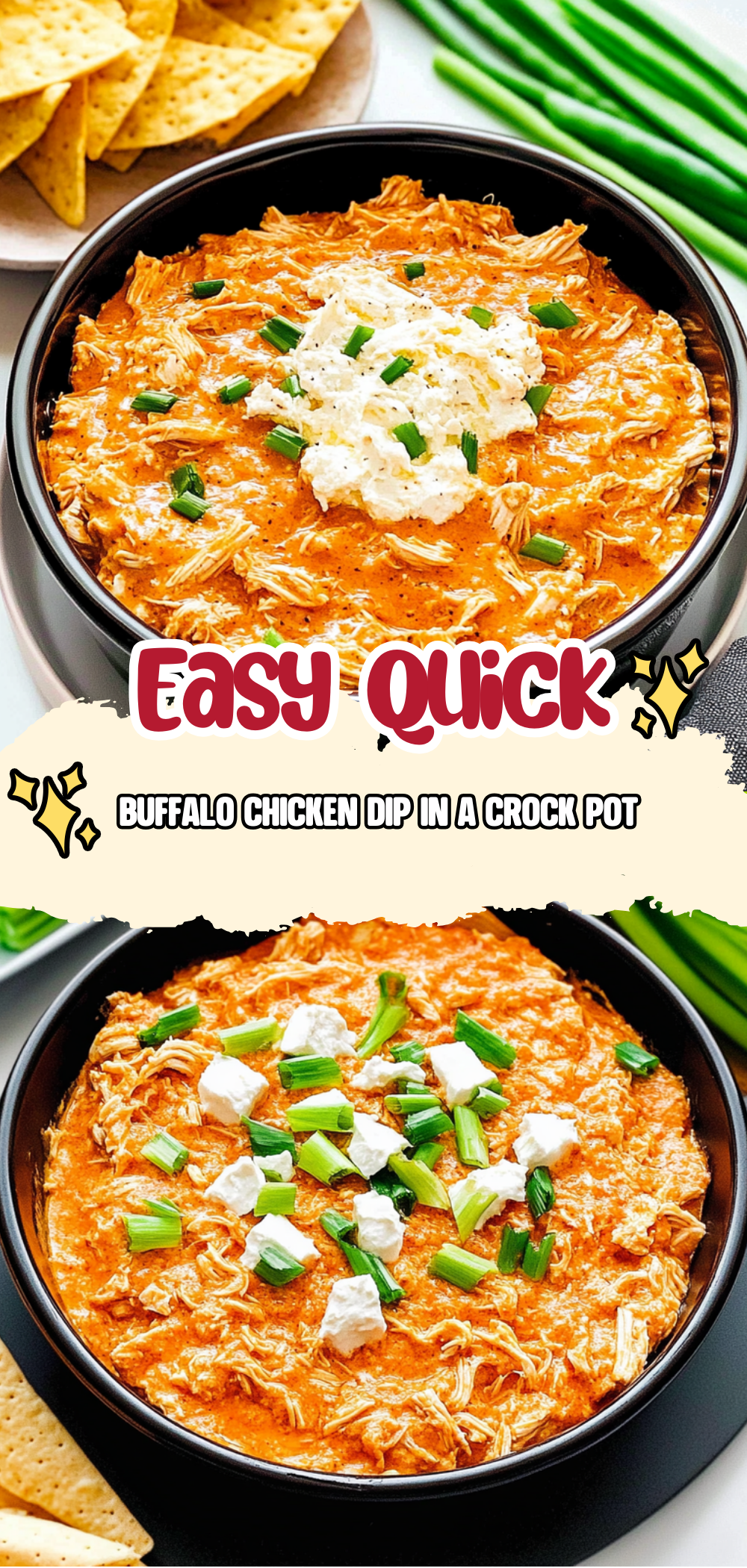 Buffalo Chicken Dip in a Crock Pot