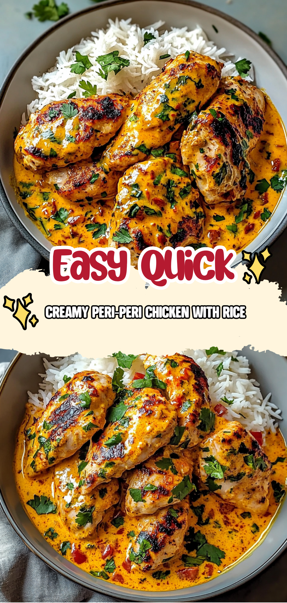 Creamy Peri-Peri Chicken with Rice