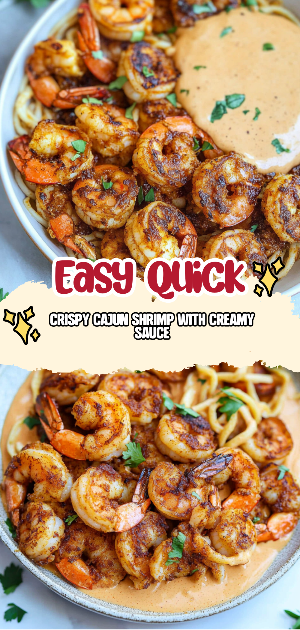 Crispy Cajun Shrimp with Creamy Sauce