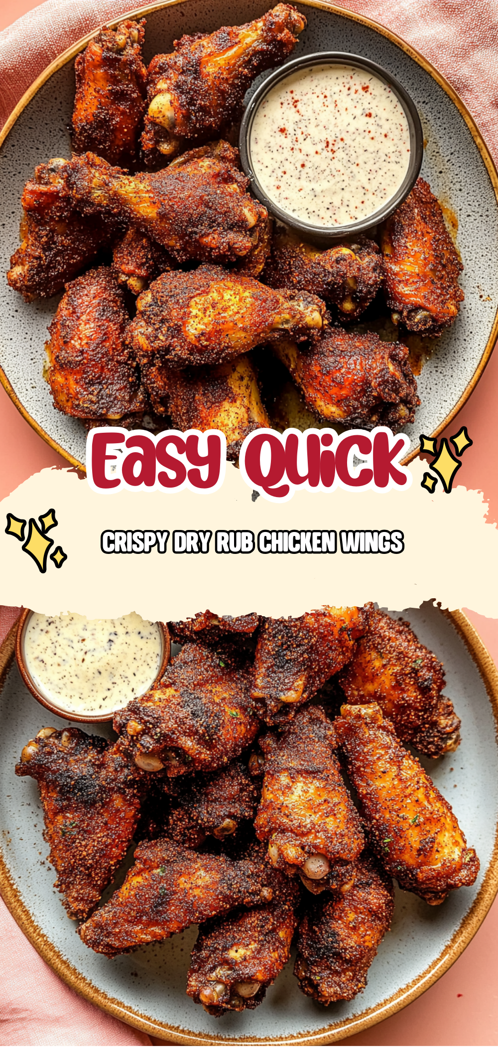 Crispy Dry Rub Chicken Wings