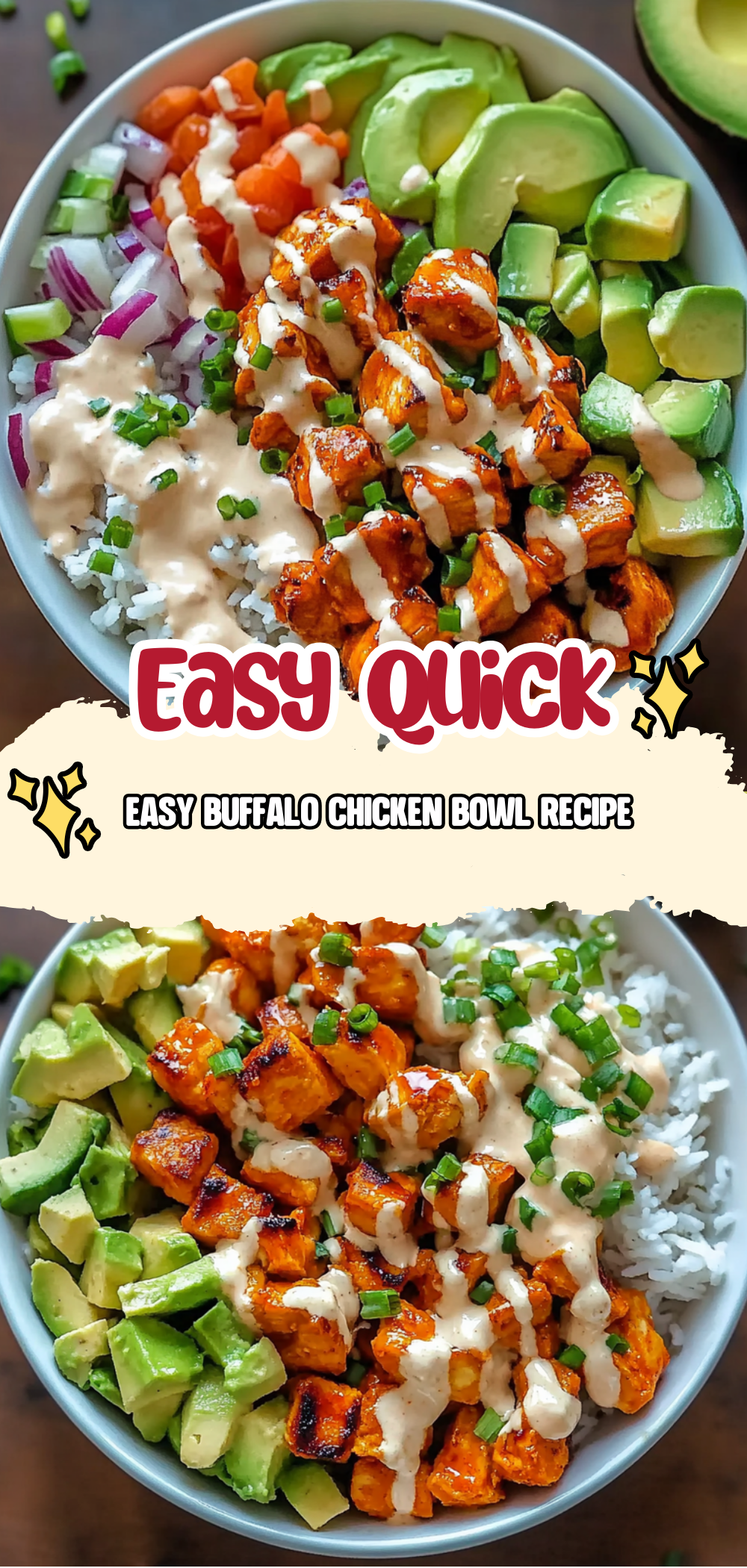 Easy Buffalo Chicken Bowl Recipe