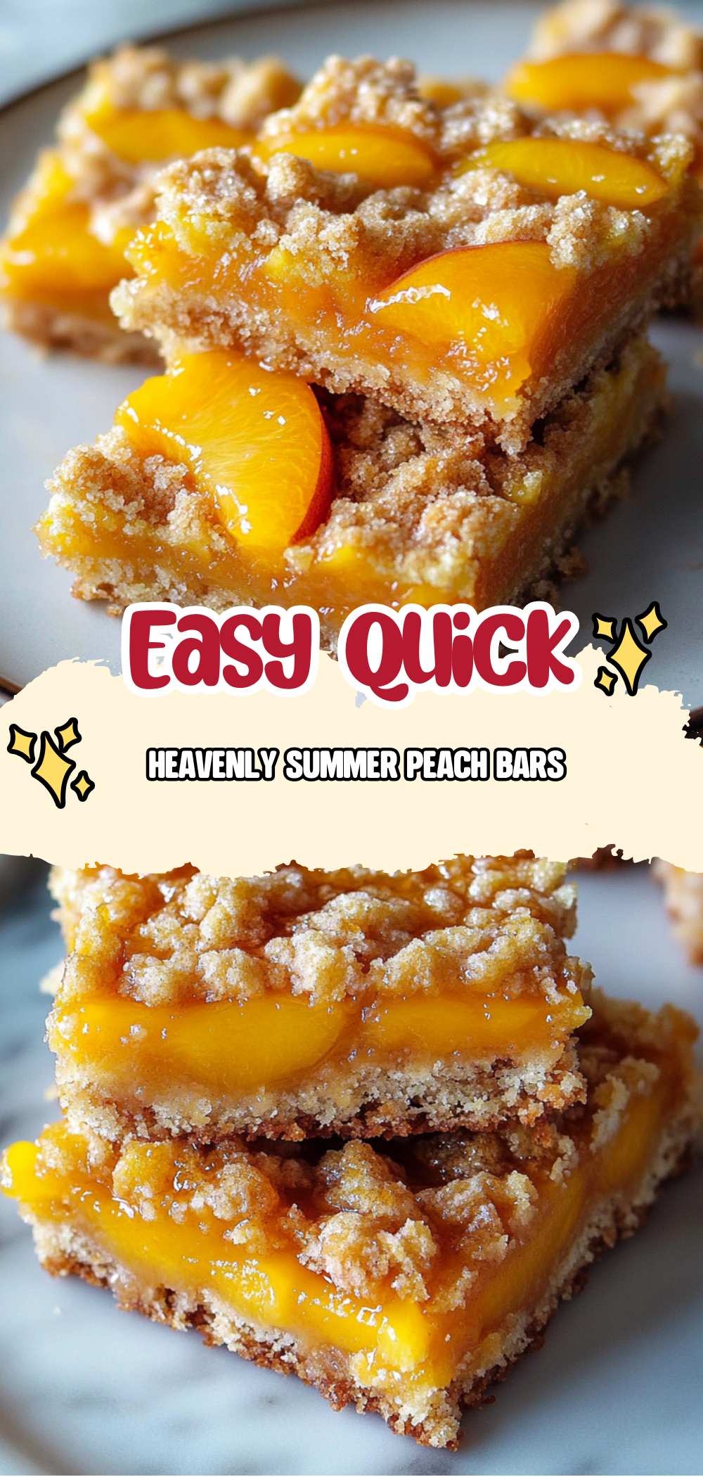 Heavenly Summer Peach Bars