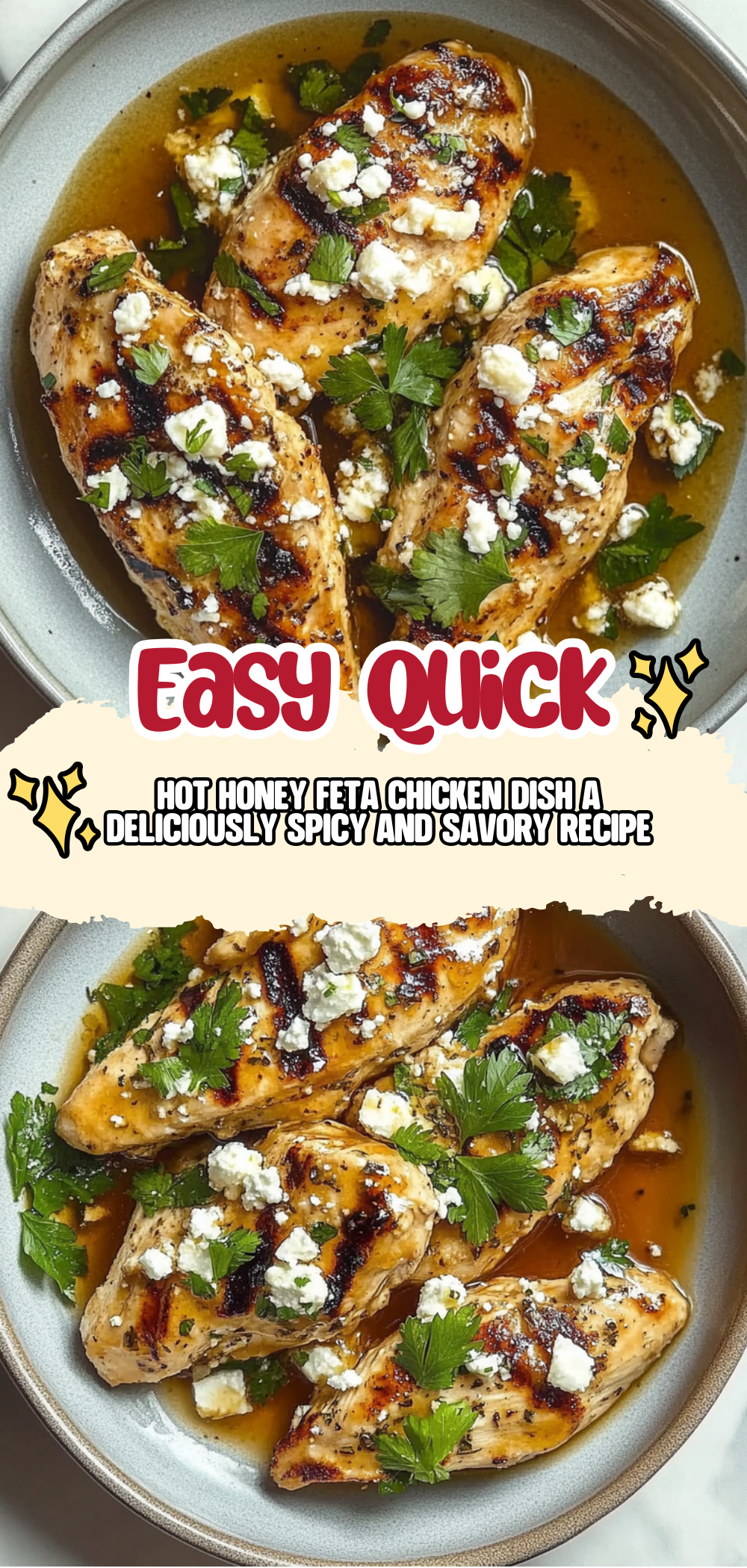 Hot Honey Feta Chicken Dish: A Deliciously Spicy and Savory Recipe