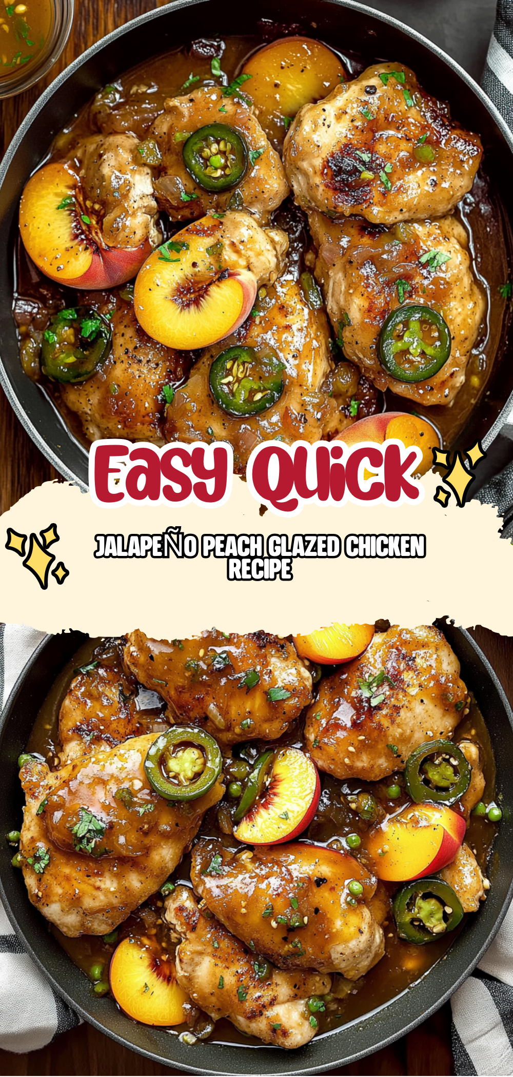 Jalapeño Peach Glazed Chicken Recipe
