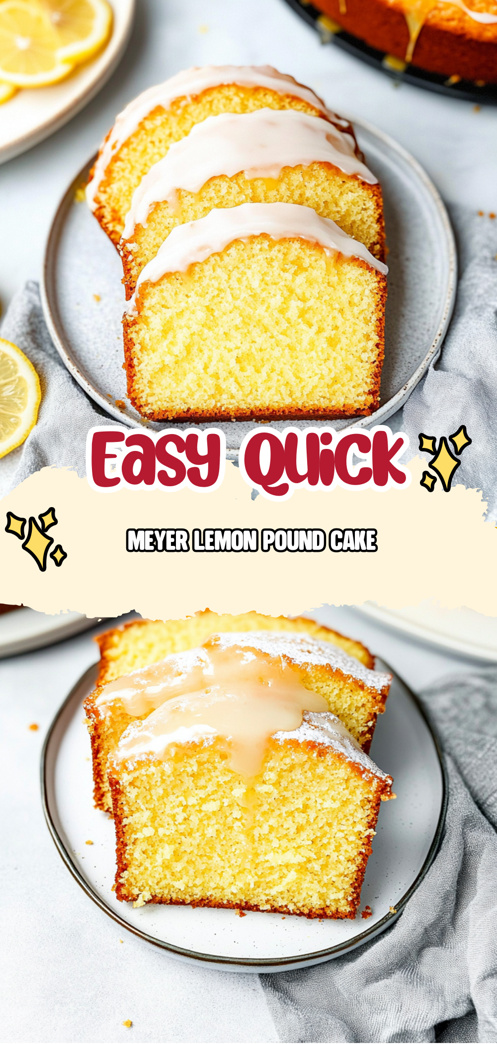 Meyer Lemon Pound Cake