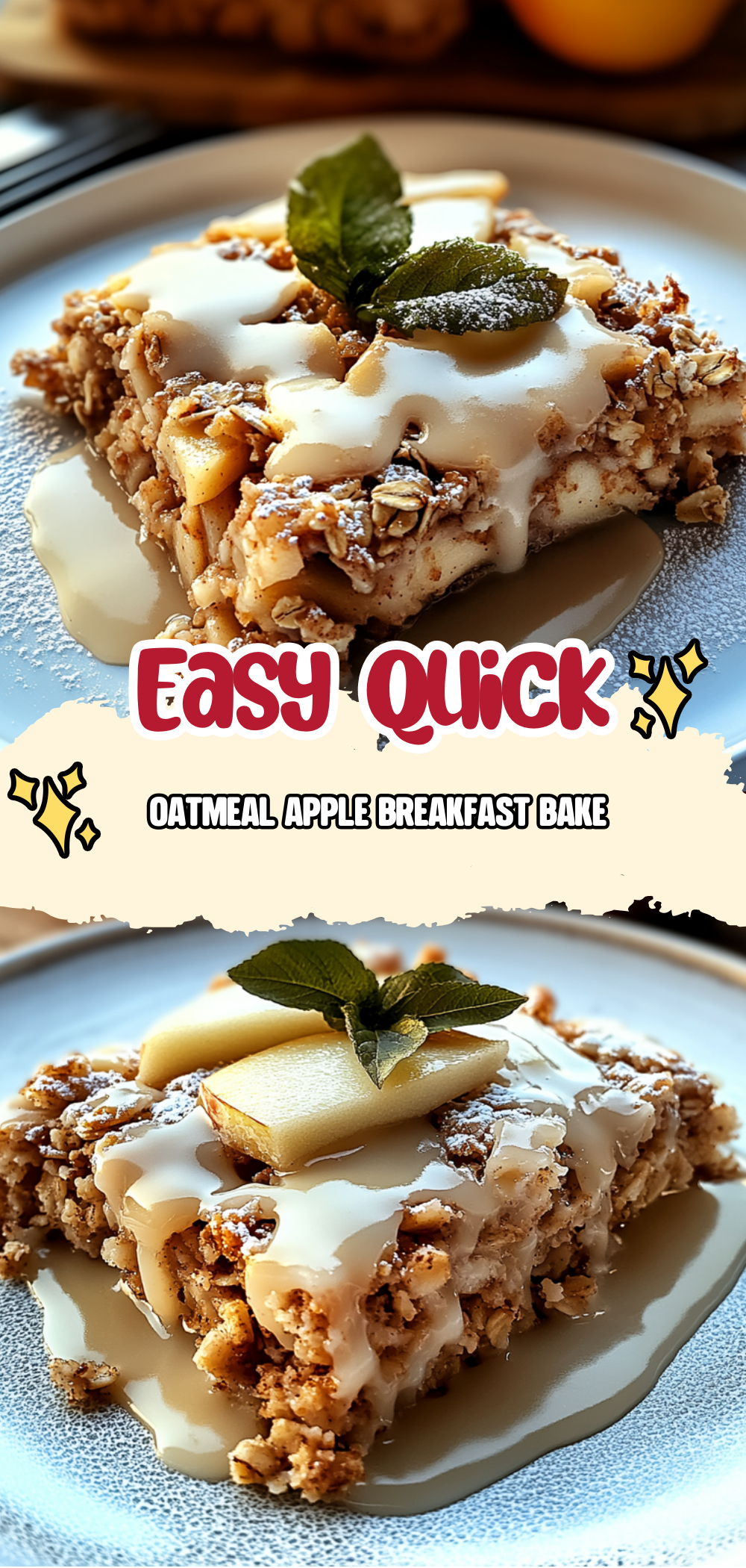 Oatmeal Apple Breakfast Bake