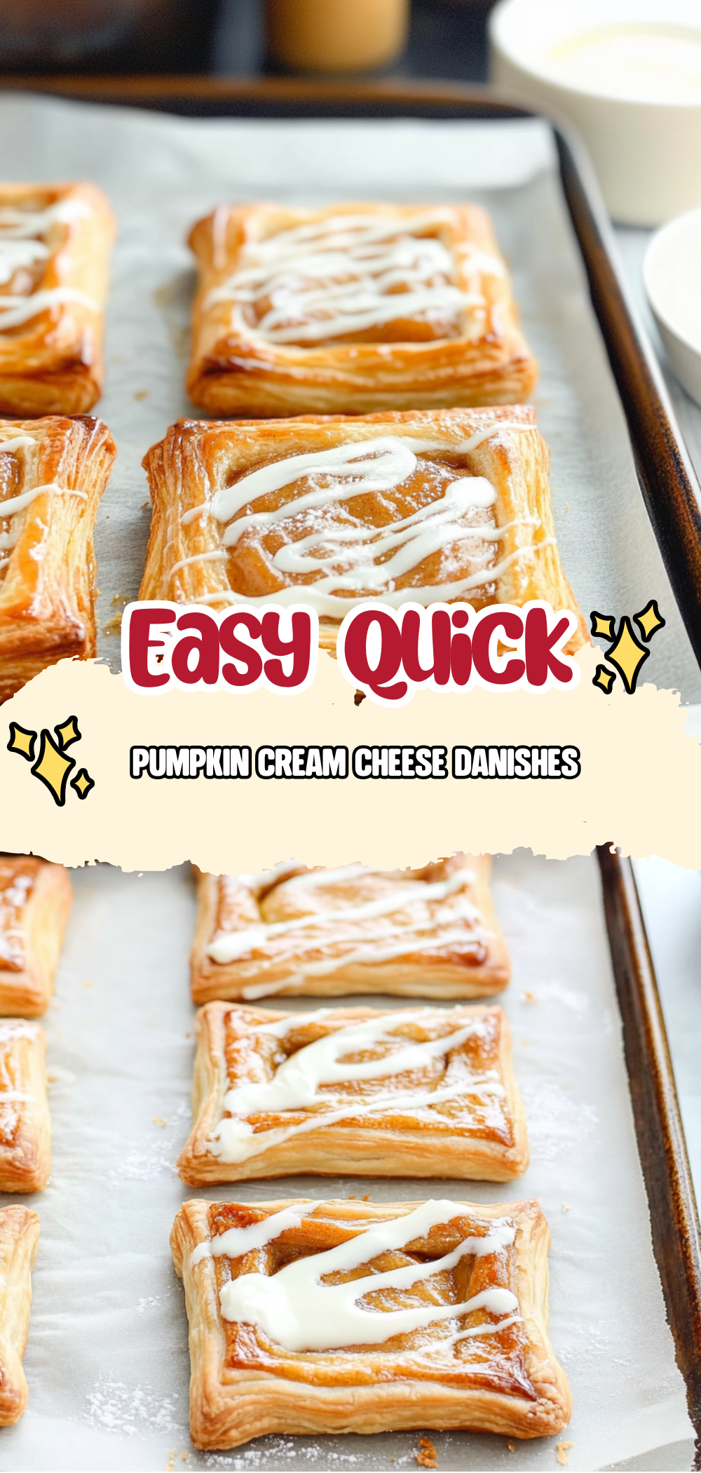 Pumpkin Cream Cheese Danishes