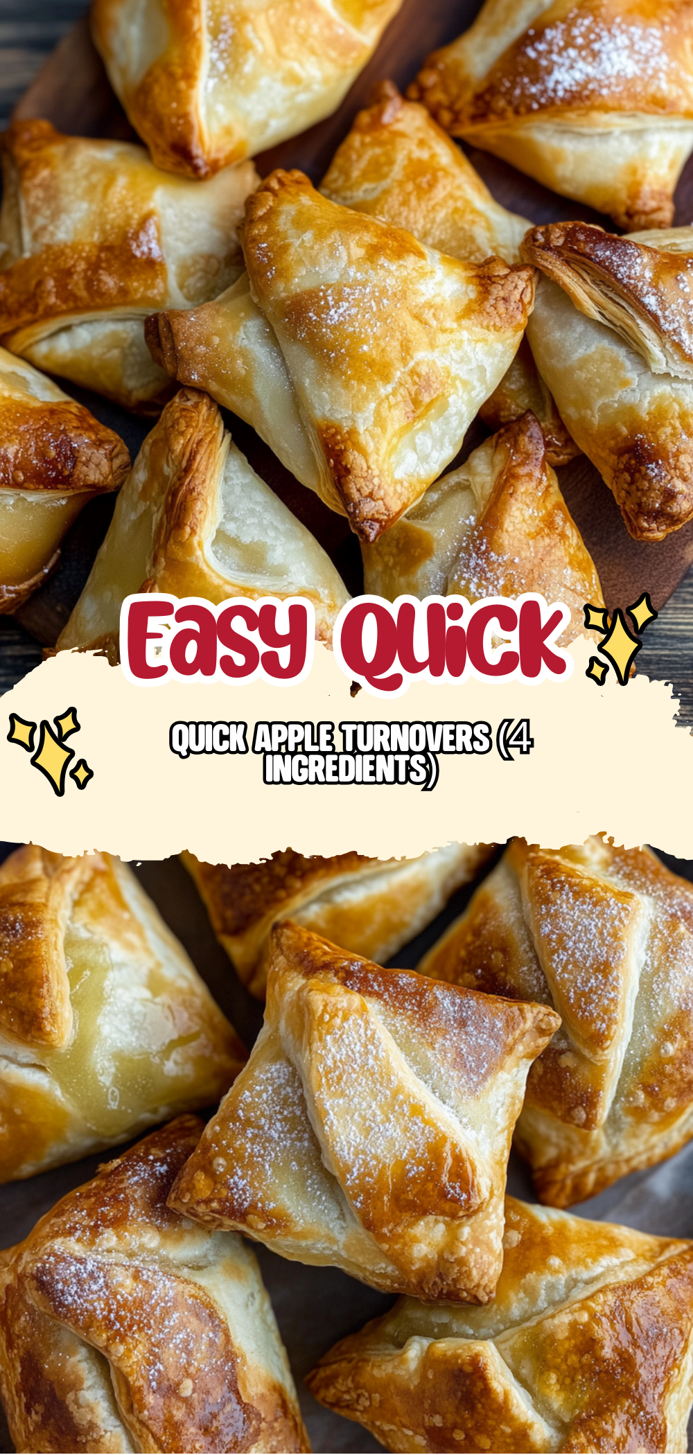 Quick Apple Turnovers (4 Ingredients)