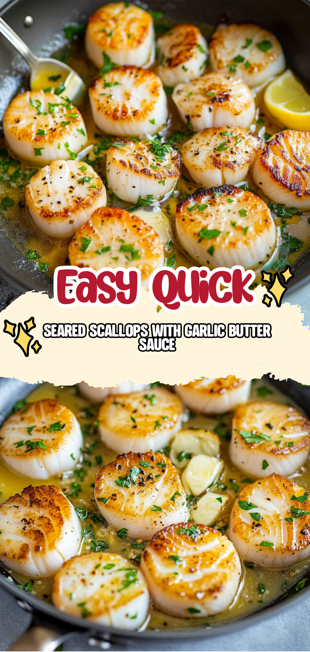 Seared Scallops with Garlic Butter