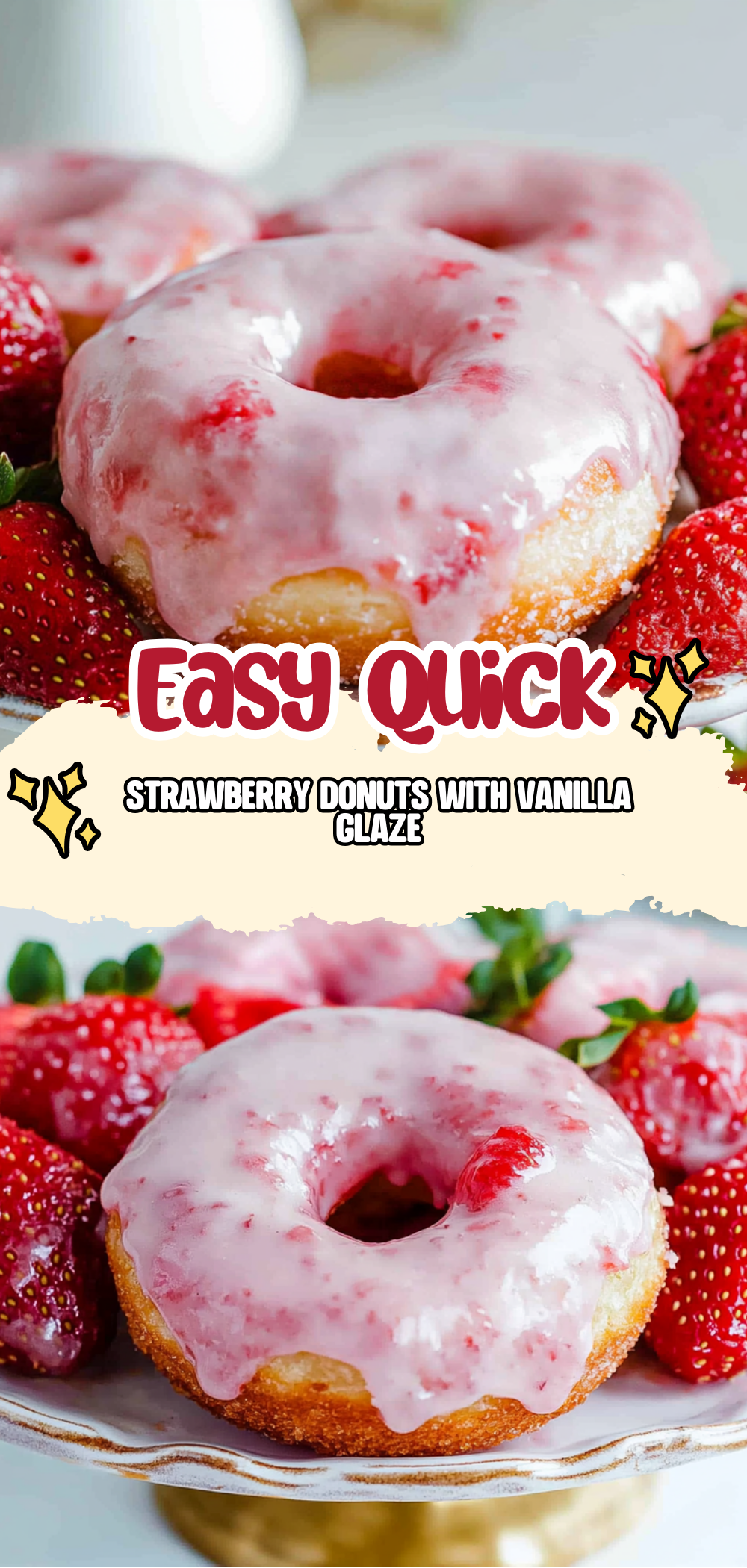 Strawberry Donuts