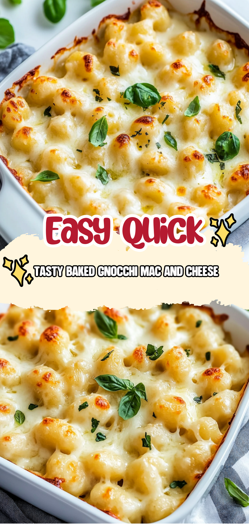 Tasty Baked Gnocchi Mac and Cheese