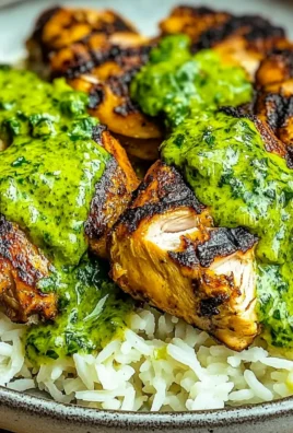 Peruvian Chicken and Rice with Green Sauce