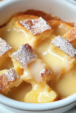 Custard Bread Pudding with Vanilla Sauce