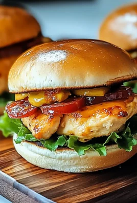 Honey Mustard BLT Chicken Sliders