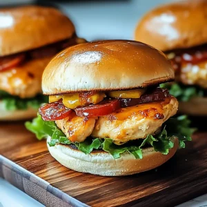 Honey Mustard BLT Chicken Sliders